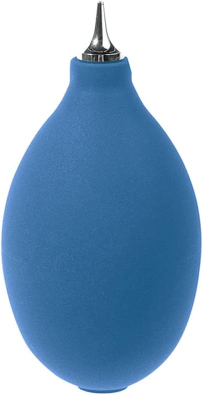 Mini Squeeze Ball Pump Duster Ear Mold Cleaner Dust Cleaner Air Blower for Hearing Aids, Camera Lens, Watch Computer Laptop, DSLR Camera Lens Keyboard, Computer PC Parts (Blue(Metal))