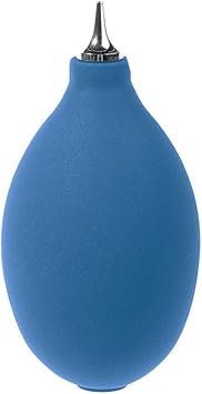 Mini Squeeze Ball Pump Duster Ear Mold Cleaner Dust Cleaner Air Blower for Hearing Aids, Camera Lens, Watch Computer Laptop, DSLR Camera Lens Keyboard, Computer PC Parts BlueMetal