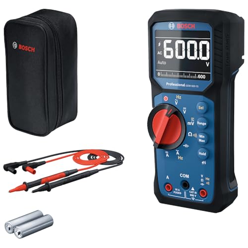 Dijital Multimetre Gdm Professional, 600-15, ölçüm hatları MS 90, True Rms, ters LCD, frekansı/sürek/direnç/kapasiteyi ölçer, min/maks/ortalama
