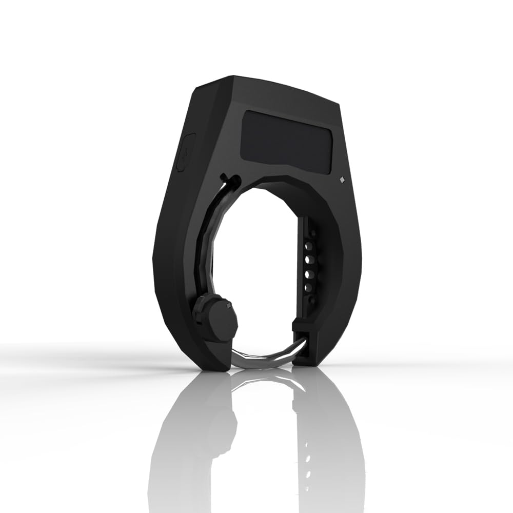 Monkey Home Smart Bluetooth Fahrradschloss mit Alarm, APP Bluetooth-RFID-Karte-Manuelle Taste entriegeln, alle Aluminium-Legierung, Solar-Ladung, USB-Ladung, IPX66 wasserdicht (2024 Design) Sport & Freizeit