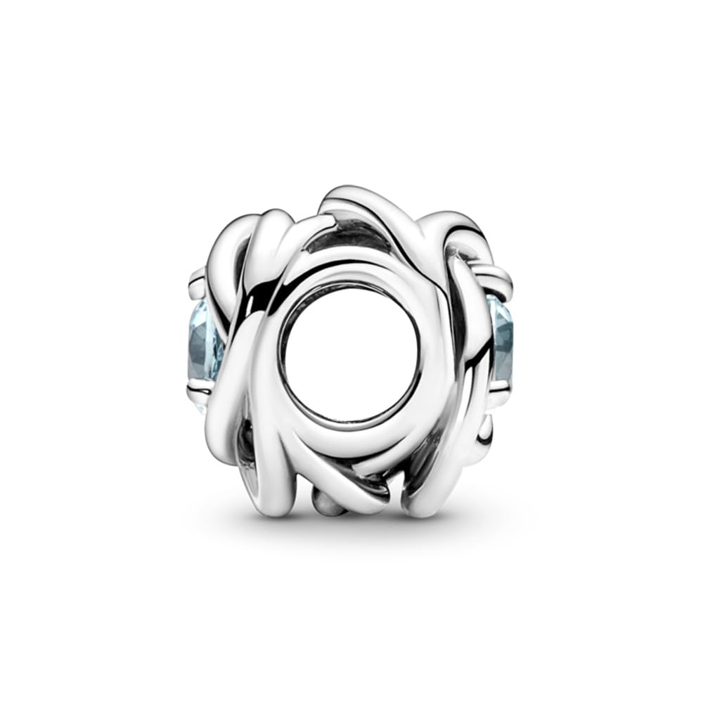 Pandora Moments Charms ze srebra próby 925 z cyrkonią, pierścienie wieczności