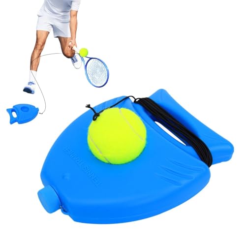 Rebote de pelota de tenis, con bola de cable portátil, práctica de entrenamiento de tenis independiente, para principiantes, ejercicio deportivo, jardín, garaje, parque escolar, parque infantil, campo