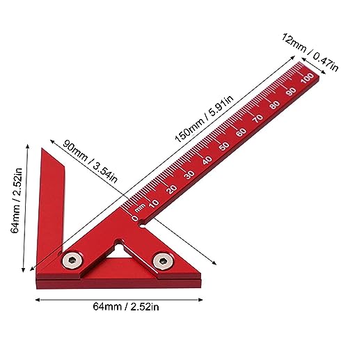 Buscador de centro Tyenaza de aluminio 45° y 90° miniatura 2