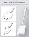 SD Card Reader for iPhone iPad, Lightening& USB-C Dual Connector Memory SD Card Adapter, Support SD/MicroSD Cards, High-Speed Digital Trail Game Camera to iPhone Viewer, Plug and Play - White