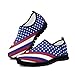 JoyLamoria House American Flag Print Shoes for Women Orthopedic Stylish Work Nurse Fashion Travel
