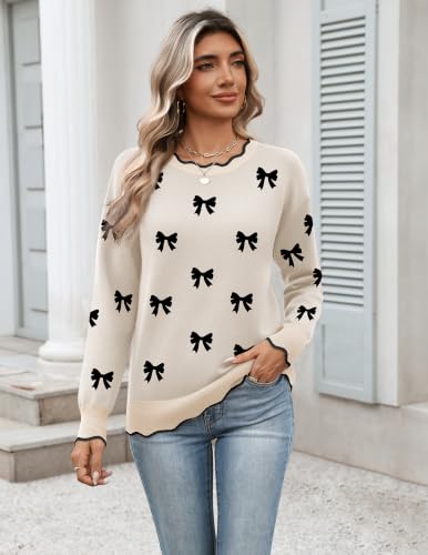 Zeagoo Fall Clothes 2026 Fall Casual Loose Fit Pullover Sweaters for Women - image 3