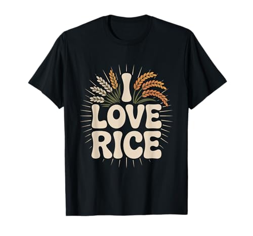 Citation « I Love Rice Humour Grain Lover » T-Shirt