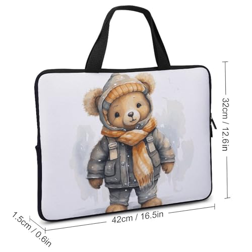 Housse ordinateur portable 17" motif ours mignon cadeau idéal