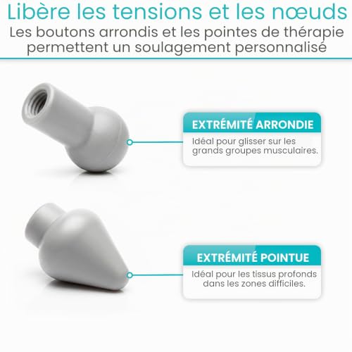 Vive Canne de massage pour soulager la douleur et les muscles – Outils de massage portables pour cou et épaules – Aide au relâchement myofascial – vue 6