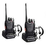 Walkie Talkie, KT-888S Two Way Radios Built in LED Torch for Camping Hiking Hunting Travelling Communication Walkie Talkies (2pcs Pack)