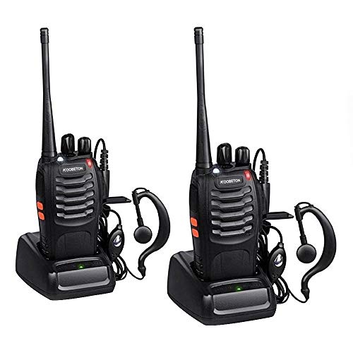 KOOBETON Walkie Talkie, KT-888S Two Way Radios Built in LED Torch for Camping Hiking Hunting Travelling Communication Walkie Talkies (2pcs Pack) KOOBETON Walkie Talkie, KT-888S Two Way Radios Built in LED Torch for Camping Hiking Hunting Travelling Communication Walkie Talkies (2pcs Pack)