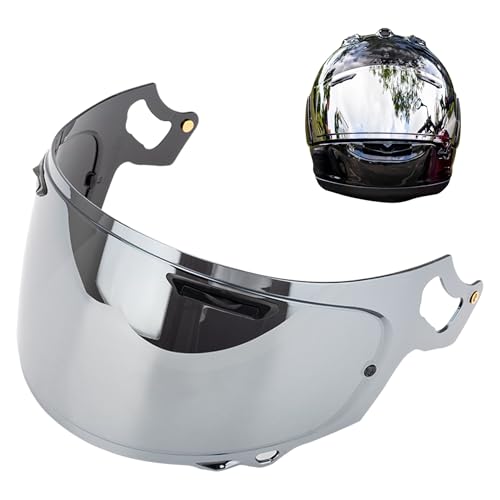 DODOGOD VAS-V MVシールド 紫外線 吸収 防曇レンズ 適合 RX-7X ASTRAL-X ASTRO-GX VECTOR-X XD ASTRO-GX RAPIDE-NEO ヘルメットバイザー (シルバー)