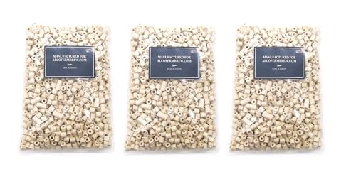 Anillos de Raschig Cerámicos para Destilación – 1,5 L – Relleno de Porcelana para Columnas