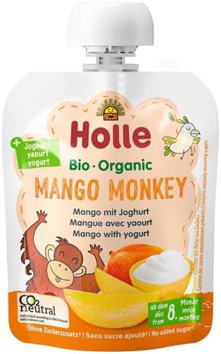 HolleMango Monkey - Pouch Mango with yogurt, pack of 10