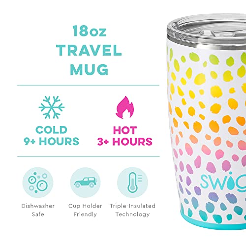 Swig Life 18Oz Travel Mug | Insulated Tumbler With Handle And Lid, Cup Holder Friendly, Dishwasher Safe, Stainless Steel, Travel Coffee Cup, Insulated Coffee Mug With Lid And Handle (Wild Child) #TOP1