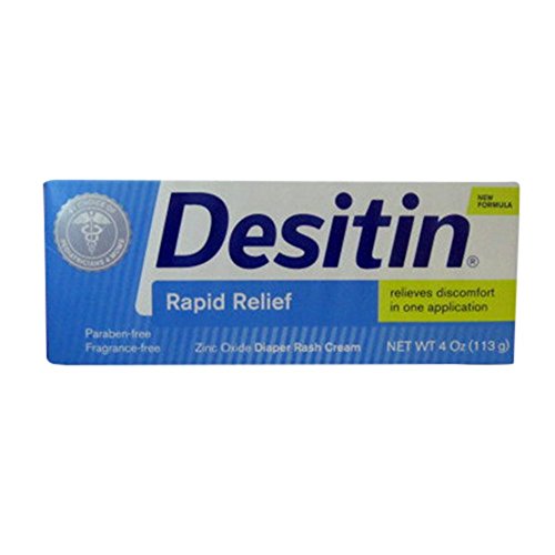 Desitin Rapid Relief Creamy Ointment, 4-Ounce Tube (Pack of 2)
