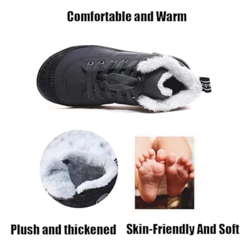 Barefoot Winter Boots Kids, Hike Kids Footwear- Waterproof Barefoot Winter Boots for Kids,Non Slip Winter Shoes3