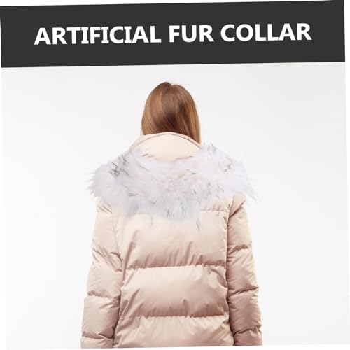 GALPADA Fur Collar down Jacket Faux Fur Trim Winter Scarf Women's Fashion Accessory2