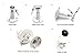2 Pack Set Yi Dome Camera Articulating Mount Wall Mount Bracket Full Install kit (White)