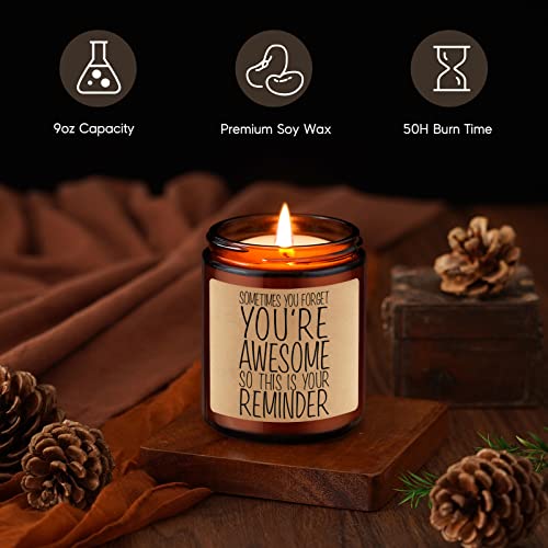 Gspy Vanilla Scented Candles - Thank You Gifts, Appreciation Gifts For Women, Men - Teacher Gifts, Nurse Gifts, Graduation Gifts - Funny Birthday, Mothers Day Gifts For Mom, Friend, Coworker, Sister #TOP3