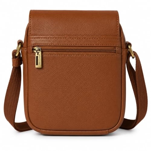 Image of Allen Cooper Premium Leather Sling Bag for Men | Crossbody Messenger Bag with Adjustable Shoulder Strap | Travel Organizer Shoulder Bag for Daily Use, Office & Outdoor Carry