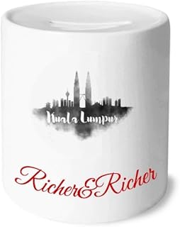 Kuala Lumpur Malaysia Landmark Ink City Rich and Rich Bank Saving Box Coin