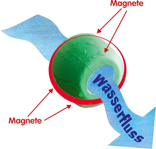 NaturGut Magnet Waschball für Waschmaschine und Geschirrspüler Magnetball 6cm aus Hartgummi schonend zur Wäsche und Waschmaschine Umweltfreundlich