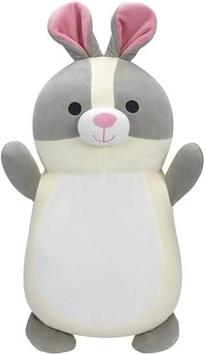 Squishmallow Kellytoy Oficial Squishy Animal de peluche suave (18 Hugmees, Lorita el conejo) disponible en Yaxa Peru