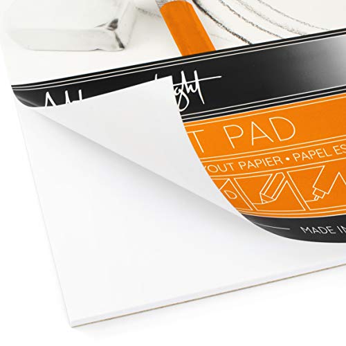 Bloc de dibujo A3 Ashton and Wright de 60 hojas translúcidas de 50gsm para calco AW-LP-A3 3