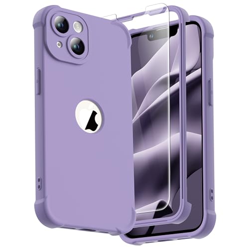 ORETECH for iPhone 14 Pro Case, with [2 x Screen Protectors] [10 Ft Military Grade Drop Test] [Camera Protection] 360° Full Body Shockproof Slim Thin Phone Case iPhone 14 Pro Cover 6.1" Lilac by ORETECH - Used condition - US$5.64