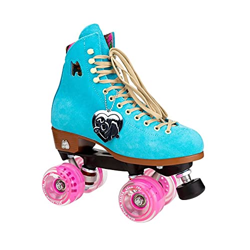 Moxi Skates - Malibu Barbie Limited Edition - Fun and Fashionable Womens Quad Roller Skate | True Blue | Size 7