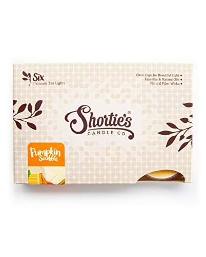 Pumpkin Souffle Premium Tealight Candles - Highly Scented With Essential & Natural Oils - 6 Beige Tea Lights - Beautiful Candlelight - Made In The Usa - Bakery & Food Collection #TOP1