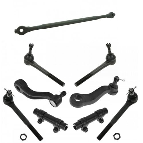 TRQ Front Steering Kit for Chevy/GMC Center Link Pitman Arm Tie Rod