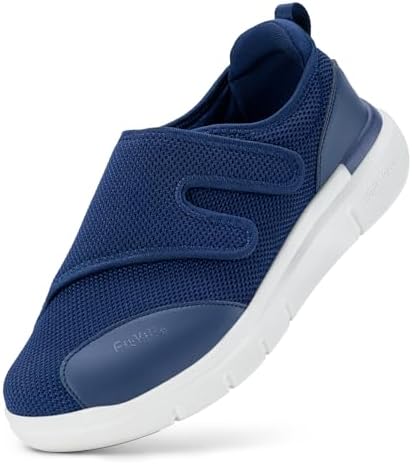 FitVille Diabetische Schoenen Heren Extra Breed Verstelbare Wandelschoenen voor Voetzwelling Verlengde Breedte Klittenband Gezondheid Schoenen Blauw 44 EU x_breed FitVille Diabetische Schoenen Heren Extra Breed Verstelbare Wandelschoenen voor Voetzwelling Verlengde Breedte Klittenband Gezondheid Schoenen Blauw 44 EU x_breed