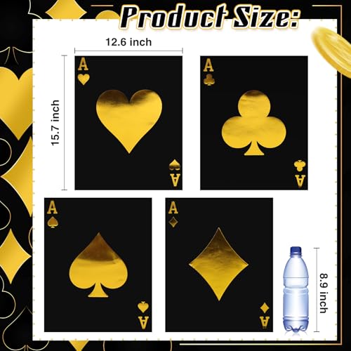 MotiMind 4 Cartas Tamaño Jumbo para Poker 15.8x12.6 pulg miniatura 2