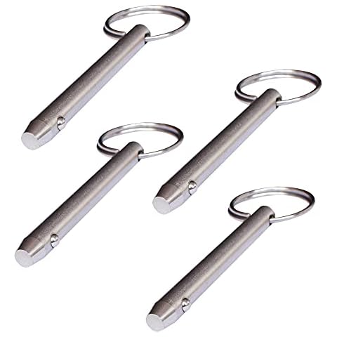 Lotatheta 4 pcs Quick Release Pins 5/16"(8mm) Diameter 316 Stainless Steel Usable Length: 2-1/4"(57mm) Total Length 3.15"(80mm) for Bimini Top Marine Hardware Cover