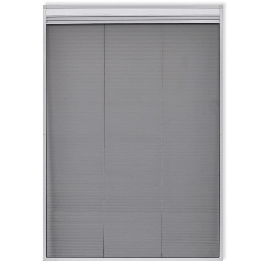 Mangloder Plisse Insektenschutzfenster mit Jalousie aus Aluminium, 160 x 80 cm, für Dachfenster, fliegengitter, mückengitter, moskitonetz, fensternetz, spannrahmen, lüften