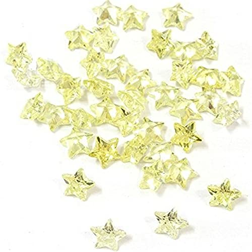 Zircone vert olive AAA en étoile 4x4mm pour haute joaillerie