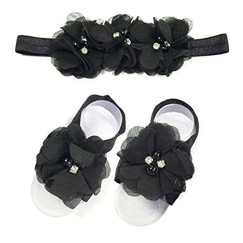 BGFKS Conjunto de 5 camadas de saia tutu para bebês meninas com faixa e flor para pés, saia tutu par