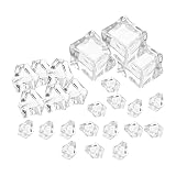 Cubitos de hielo acrílicos: estos cubitos de hielo acrílicos falsos son cubitos de hielo decorativos para decoraciones del hogar, tiendas y restaurantes, cubitos de hielo para decoración