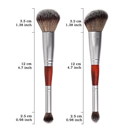 Blending Brush For Makeup Dual-Ended Brush 2 Pcs Foundation Concealer Brush For Liquid, Cream, Powder, Buffing, Stippling Face Brush #TOP4
