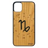 utaupia - Cover in legno, motivo: capricorno, per Apple iPhone 11 Pro, in silicone astrologico planetario, 64 GB, colore: Blu