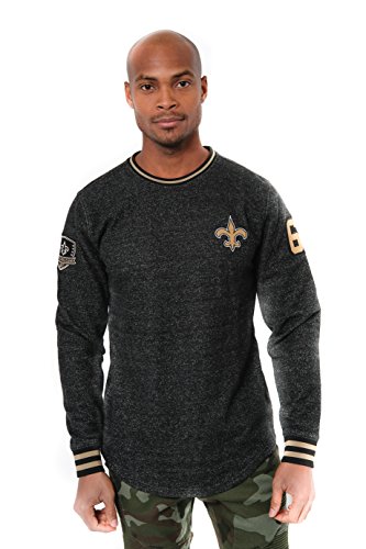 Sweat-shirt NFL homme col côtelé à rayures et pull polaire chaud