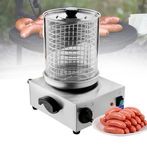 Máquina De Rodillo Para Perritos Calientes,Máquina Para Hacer Perritos Calientes Doméstica/Comercial,Material De Acero Inoxidable,Coloque 15-20 Palos A La Vez,Para Restaurantes,Norod