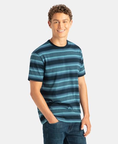 Image of Jockey 2715 Men Super Combed Cotton Rich Striped Round Neck Half Sleeve T-Shirt
