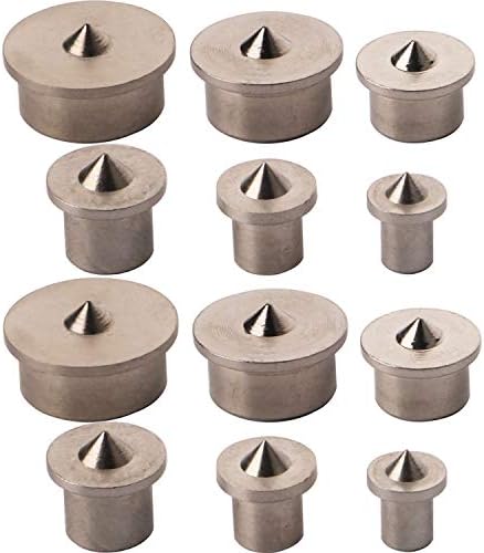 CESFONJER Dowel Pin Center Woodworking Alignment Tool Points Marker Drill Center,4/5/6/8/10/12 mm Dowel Drill Center Points Pin Set (12 pcs)