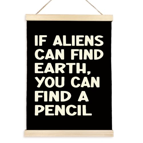 CGBHW Moldura engraçada para pôster de sala de aula, 30,5 x 40,6 cm, preto, para sala de aula de mat