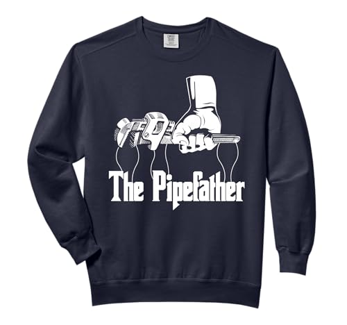 The Pipefather Plumbing Mechanic Heating Engineer Trainee Comfort Colors Adult Sweatshirt