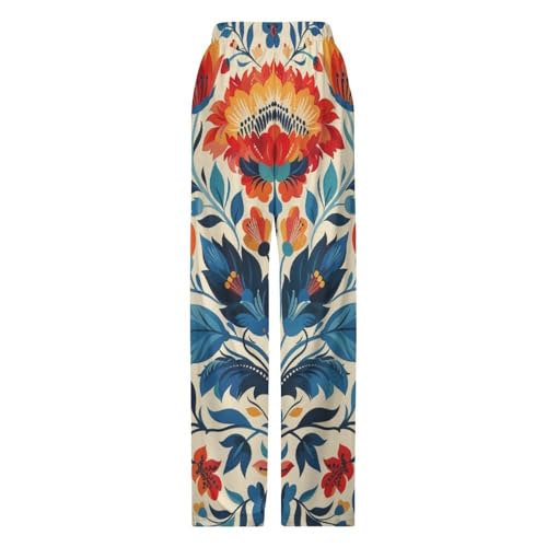 Polish Folk Art Floral PatternChildren's Casual Pajamas140CM4