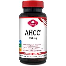 Olympian Labs Premium AHCC Supplement 750mg of AHCC per Capsule Supports Immune Health, Liver Function, and Natural Killer Cell Activity- 30 Capsules
